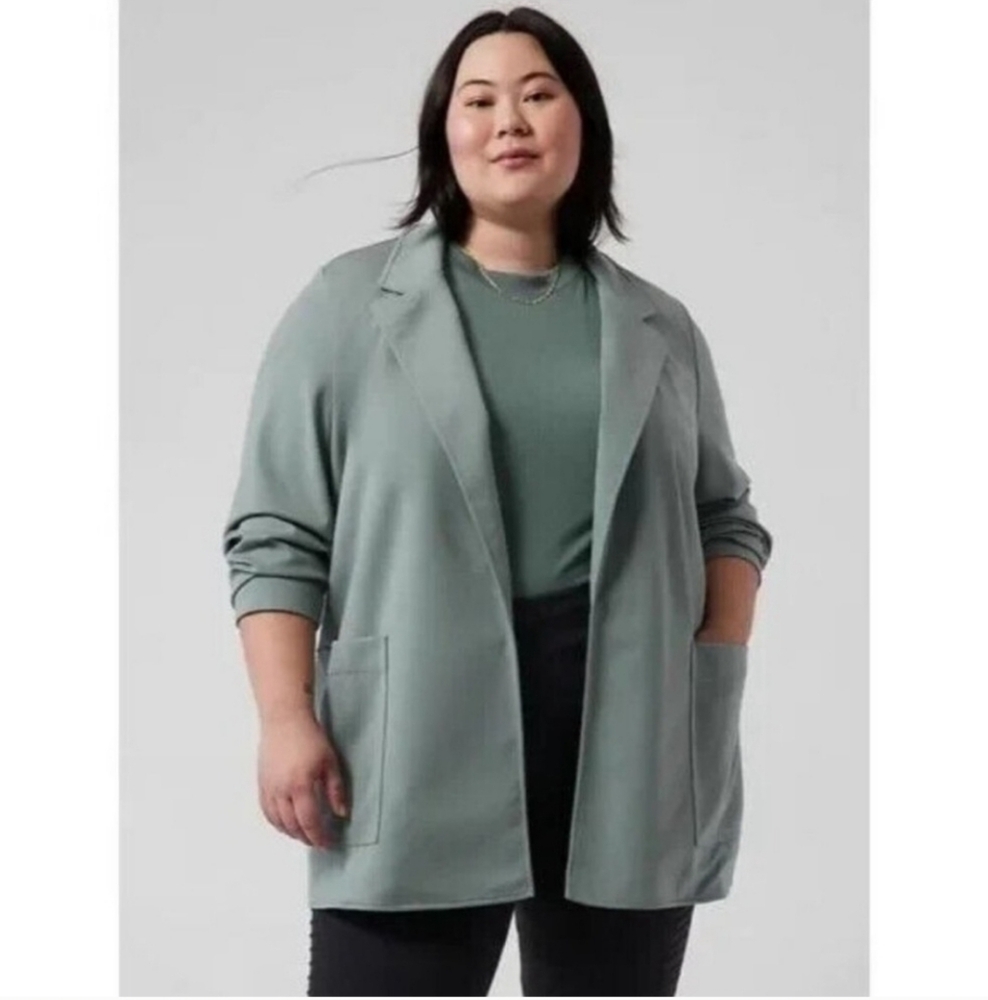 Athleta Eastbound Ponte Knit Blazer Size 16